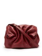 Valentino Rockstud Gathered Leather Shoulder Bag
