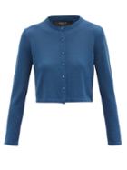 Matchesfashion.com Weekend Max Mara - Palos Cardigan - Womens - Dark Blue