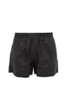 Matchesfashion.com Prada - Appliqu Logo Patch Ripstop Swim Shorts - Mens - Black
