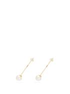 Matchesfashion.com Mizuki - Topaz & Pearl Earrings - Womens - Pearl