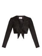Lisa Marie Fernandez Puff-sleeve Linen Blouse