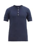 Matchesfashion.com Schiesser - Karl Heinz Cotton T Shirt - Mens - Navy