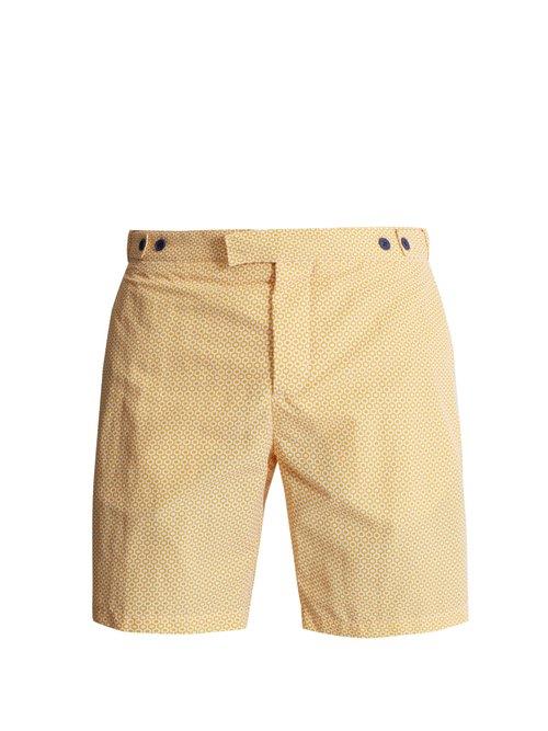 Matchesfashion.com Frescobol Carioca - Ipanema Tailored Swim Shorts - Mens - Yellow