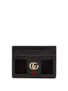 Matchesfashion.com Gucci - Ophidia Leather And Suede Cardholder - Womens - Black