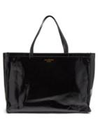 Acne Studios - Agele Large Leather-trim Coated-canvas Tote Bag - Womens - Black