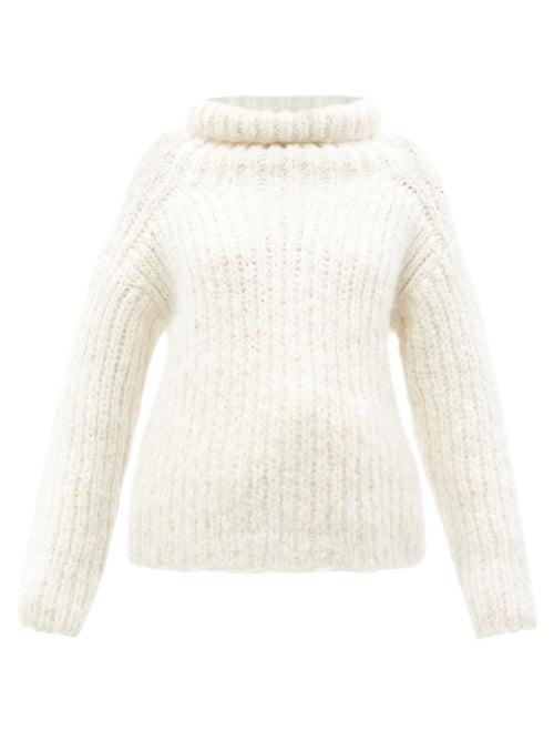 Cecilie Bahnsen - Gianna Roll-neck Sweater - Womens - White