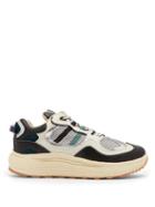 Matchesfashion.com Eytys - Jet Turbo Leather And Mesh Trainers - Mens - Black White