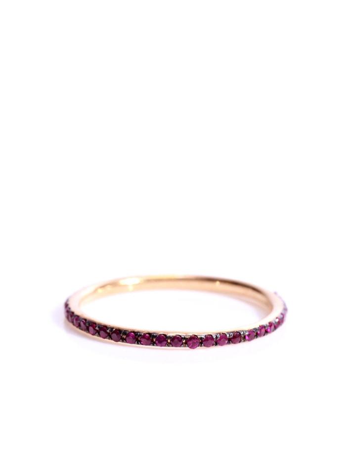 Ileana Makri Rings 18ct Rose Gold Thread Ba