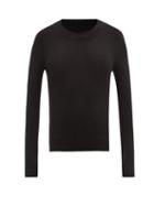 Matchesfashion.com Khaite - Mary Jane Flared-cuff Cashmere Sweater - Womens - Black