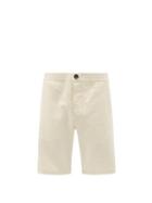 Matchesfashion.com Oliver Spencer - Drawstring Cotton-blend Shorts - Mens - Cream