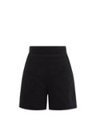 Matchesfashion.com Three Graces London - Robin High-rise Broderie-anglaise Shorts - Womens - Black