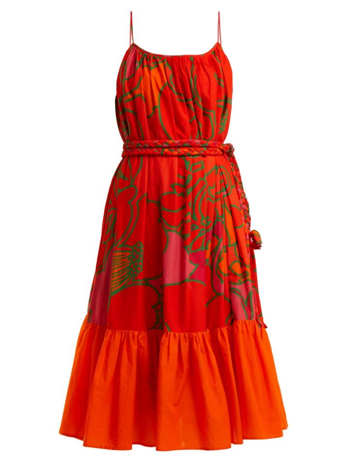 Rhode Resort Lea Floral-print Cotton Dress
