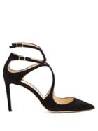 Jimmy Choo Lancer 85 Suede Pumps