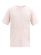 Matchesfashion.com Gabriela Hearst - Bandeira Crew-neck Cotton-jersey T-shirt - Mens - Pink