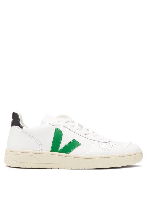 Matchesfashion.com Veja - V 10 Leather Trainers - Mens - White Black