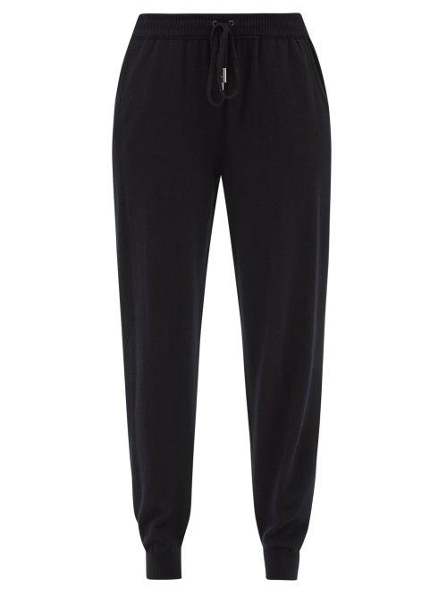Johnstons Of Elgin - Drawstring-waist Cashmere Track Pants - Womens - Black