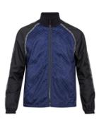 Matchesfashion.com Versace - Logo Jacquard Track Jacket - Mens - Black Blue