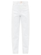 Matchesfashion.com Isabel Marant Toile - Corsy High Rise Jeans - Womens - White