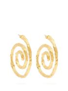 Matchesfashion.com Lizzie Fortunato - Spiral Gold Plated Earrings - Womens - Gold