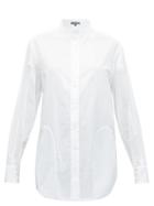 Matchesfashion.com Ann Demeulemeester - Cutout Poplin Shirt - Womens - White