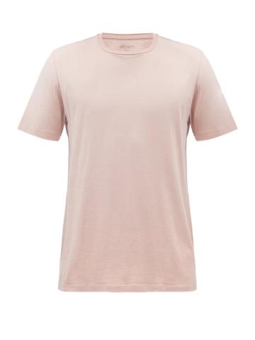 Albam - Cotton-jersey T-shirt - Mens - Pink
