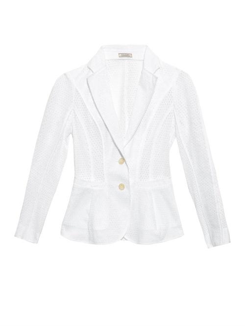 Nina Ricci Broderie-anglaise Single-breasted Jacket