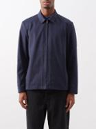 Sunspel - Point-collar Cotton Harrington Jacket - Mens - Navy