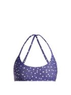 Matchesfashion.com Bower - Catroux Polka Dot Bikini Top - Womens - Blue Multi