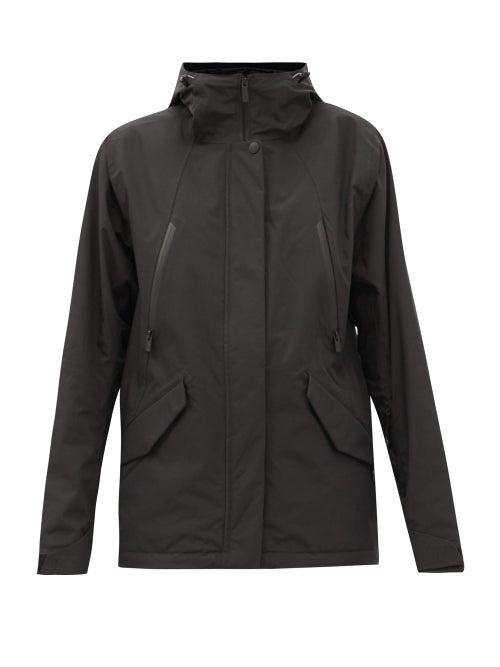 Matchesfashion.com Holden - Dipped-hem Hooded Ski Jacket - Womens - Black