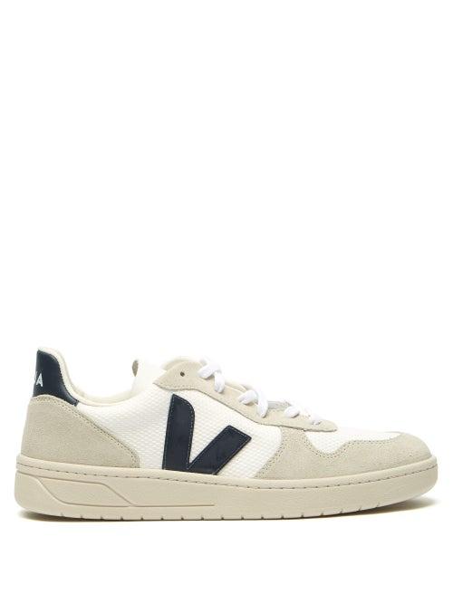 Matchesfashion.com Veja - V-10 Panelled B-mesh Trainers - Mens - White Navy