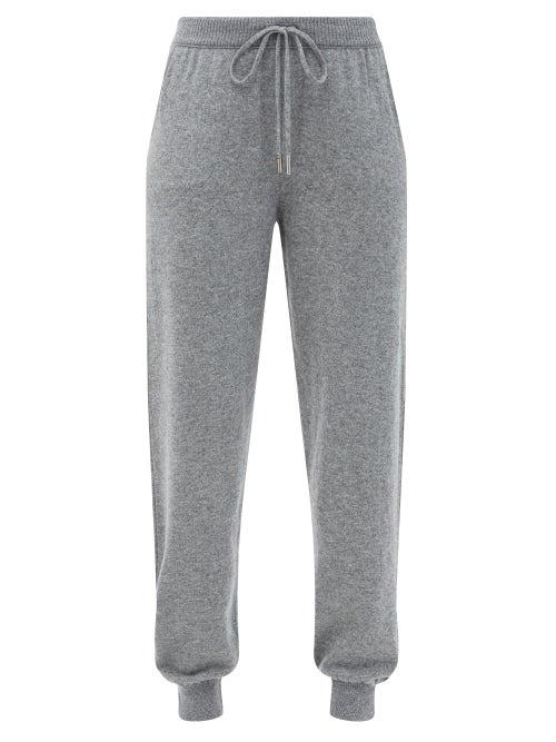 Matchesfashion.com Johnston's Of Elgin - Josephine Cashmere Track Pants - Womens - Grey