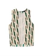 Wes Gordon Lace-panelled Crepe Top