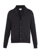 Brioni Shawl-collar Cotton And Silk-blend Cardigan