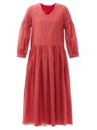 Matchesfashion.com S Max Mara - Adorno Dress - Womens - Red