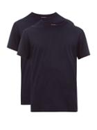 Matchesfashion.com Reigning Champ - Set Of Two Cotton Jersey T Shirts - Mens - Navy