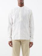 Orlebar Brown - Hemlock Cotton-voile Collarless Shirt - Mens - White