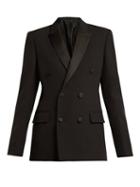 Matchesfashion.com Connolly - Double Breasted Crepe Tuxedo Jacket - Womens - Black