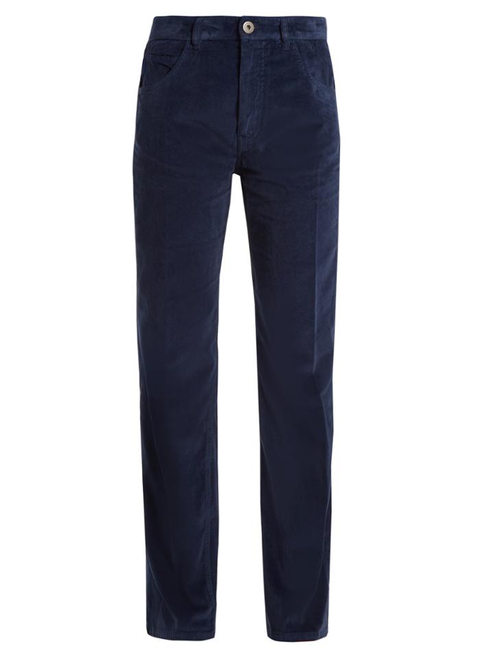 Prada Straight-leg Velvet Trousers