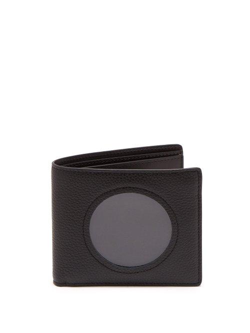 Matchesfashion.com Maison Margiela - Transparent Panel Leather Bi Fold Wallet - Mens - Black