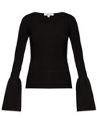 Elizabeth And James Willow Bell-cuff Ribbed-knit Top