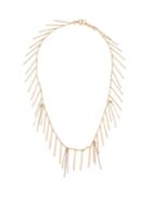 Isabel Marant Asymmetrical Chain And Bar-pendant Necklace