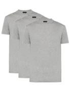 Matchesfashion.com Prada - Pack Of 3 Cotton Crew Neck T Shirts - Mens - Grey