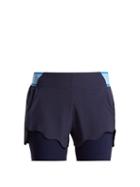 Matchesfashion.com Lndr - Turf Scalloped Shorts - Womens - Navy