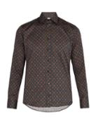 Matchesfashion.com Etro - Geometric Print Cotton Shirt - Mens - Green