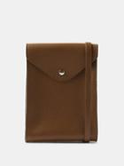 Lemaire - Envelope Grained-leather Cross-body Bag - Mens - Olive Green