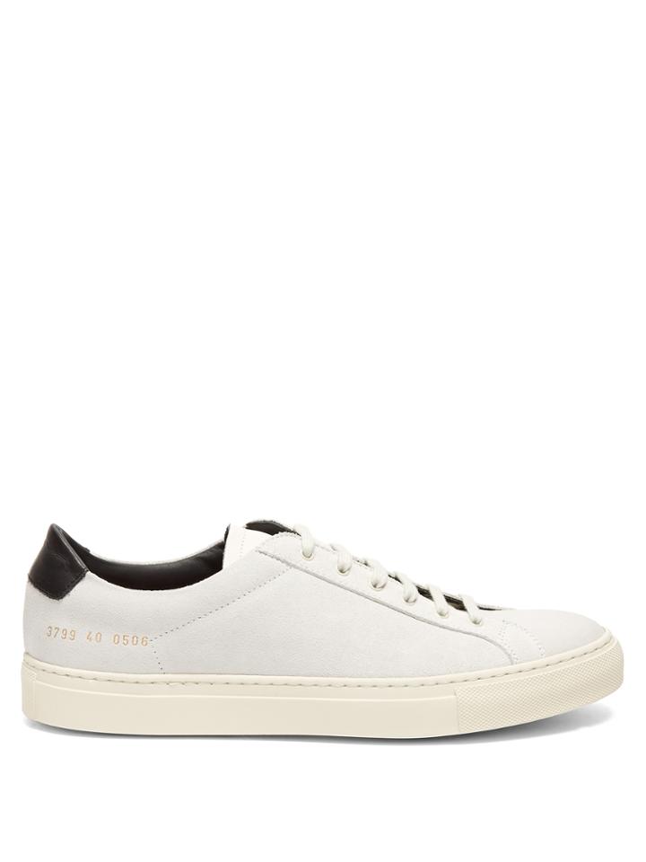 Common Projects Retro Achilles Low-top Suede Trainers