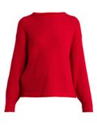 Allude Ribbed-knit Cashmere Sweater