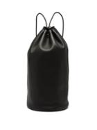 Matchesfashion.com The Row - Massimo Drawstring Leather Backpack - Womens - Black