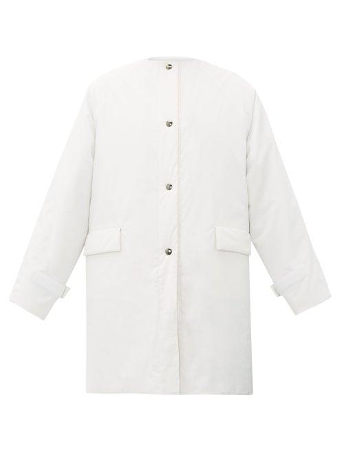 Matchesfashion.com Kassl Editions - Oil Padded Cotton-blend Coat - Womens - White