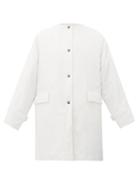 Matchesfashion.com Kassl Editions - Oil Padded Cotton-blend Coat - Womens - White